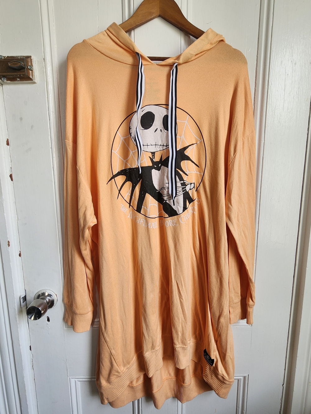 Disney Nightmare Before Christmas Orange Hoodie Dress Size 2XL Jack Skellington
